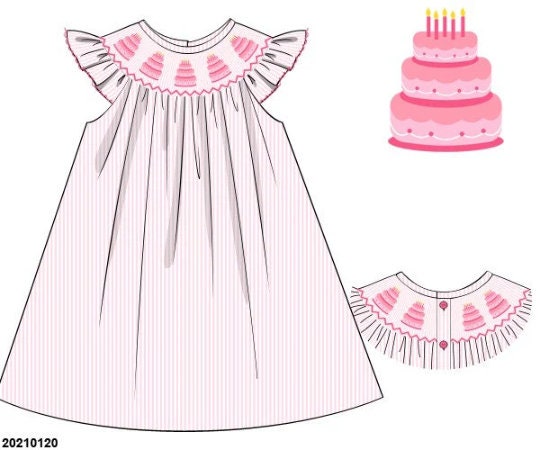Set of Baby Girls Dresses 2 Styles Vector Fashion Flat Sketches / Kids  Fashion Technical Illustration Template - Etsy
